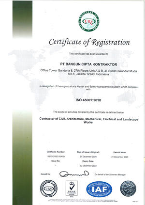 BCK - ISO 45001 2018